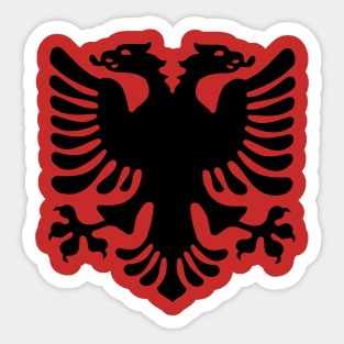 Black eagle Albania Sticker